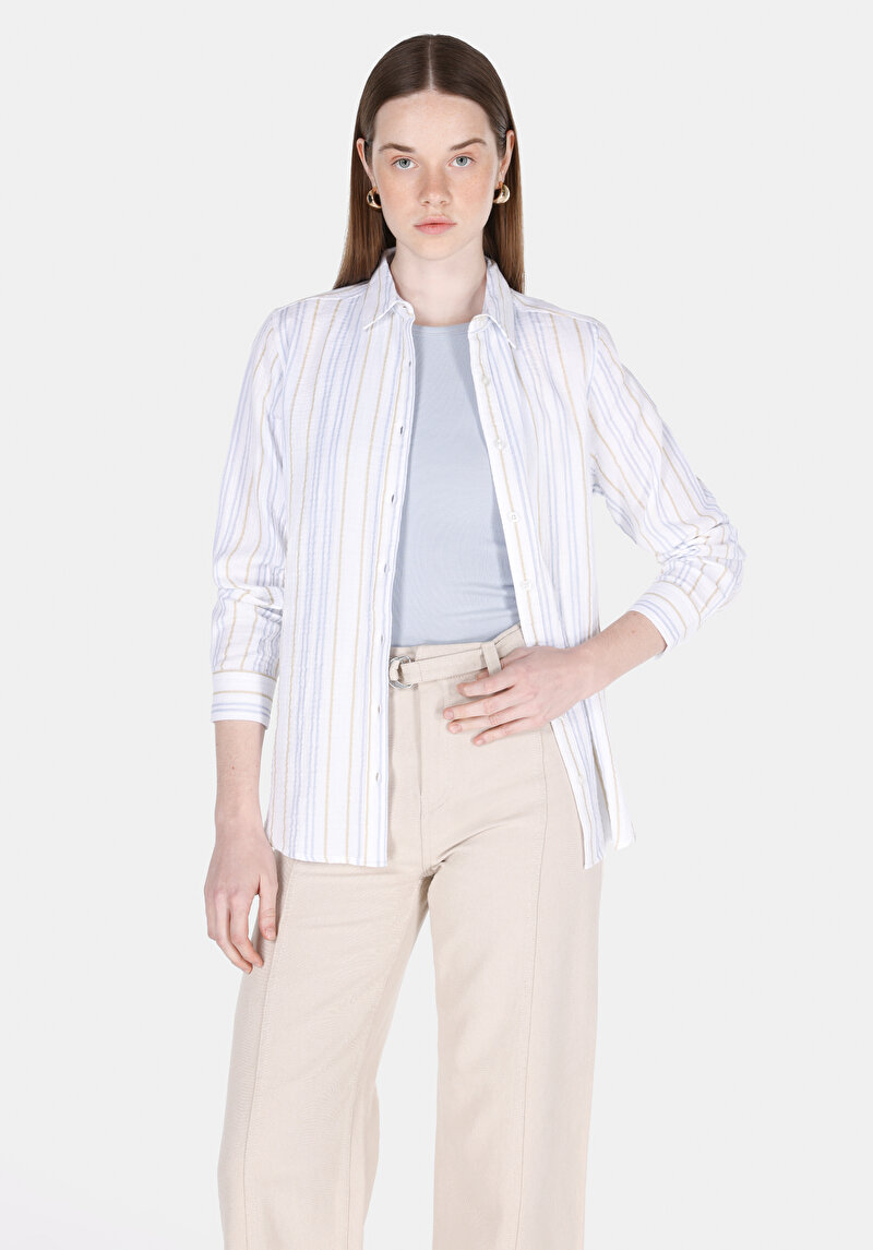 Зображення Сорочка З Довгим Рукавом Жіноча Біла  Cl1073332