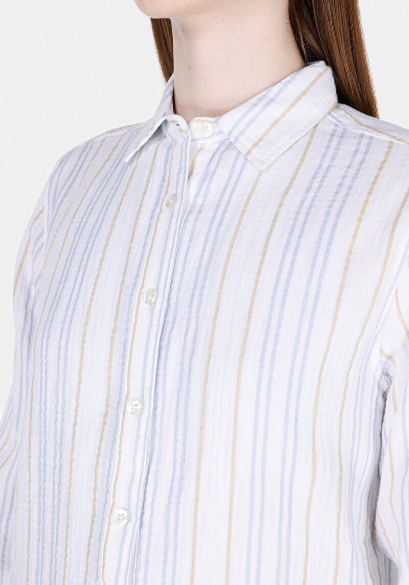 Показати інформацію про Сорочка З Довгим Рукавом Жіноча Біла  Cl1073332