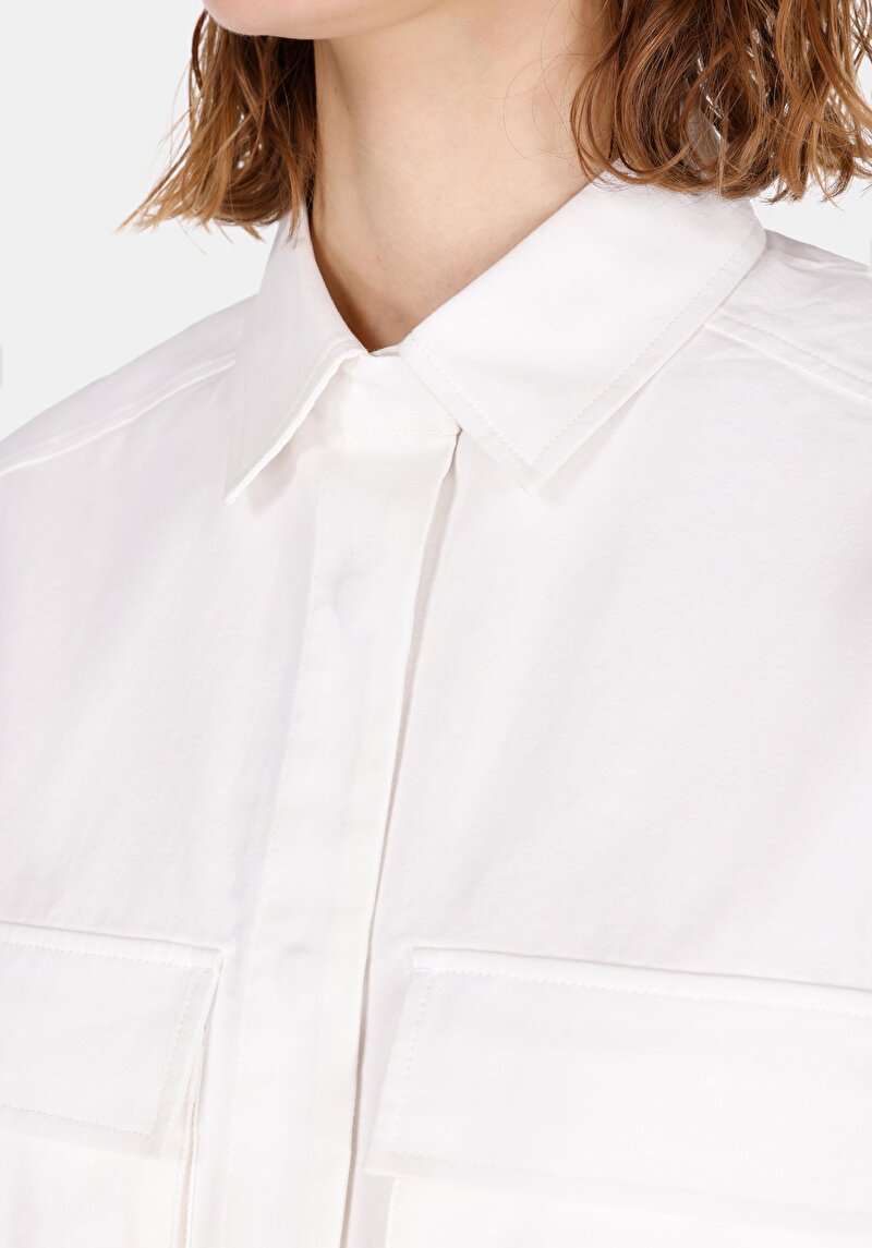 Показати інформацію про Сорочка З Коротким Рукавом Жіноча Біла  Cl1073342