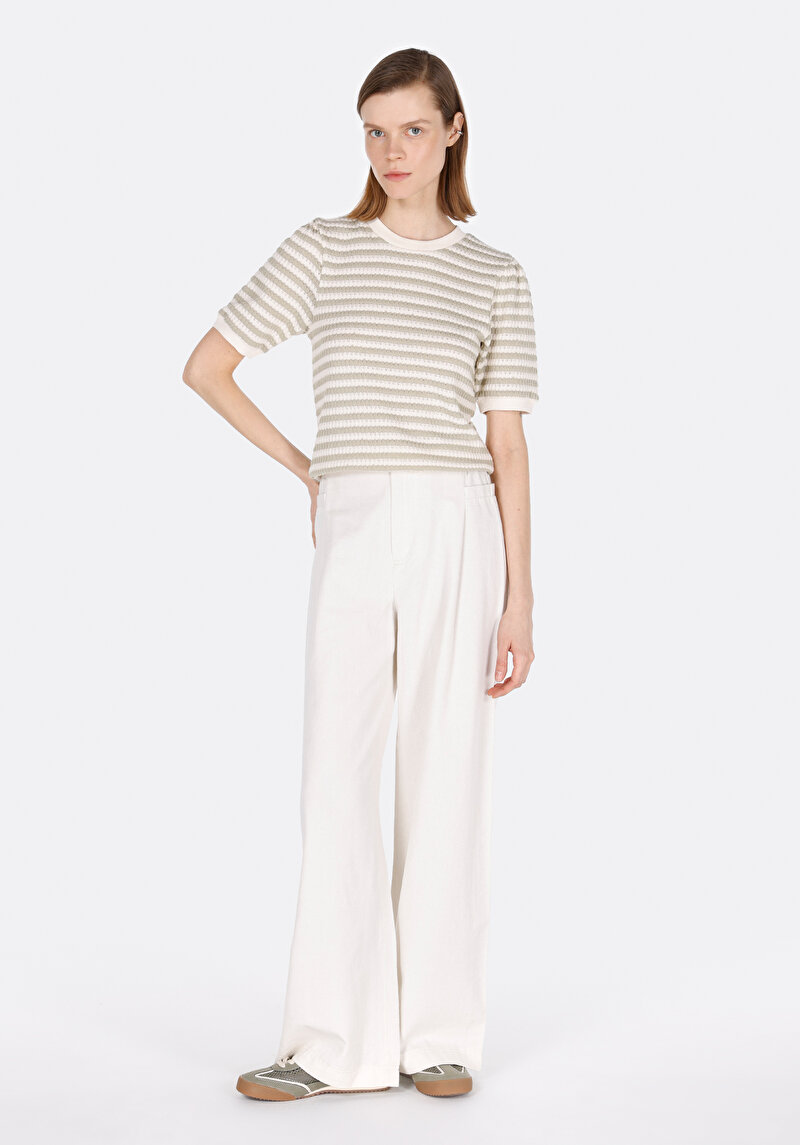 Показати інформацію про Светр Із Коротким Рукавом Жіночий Зелений  Cl1073970