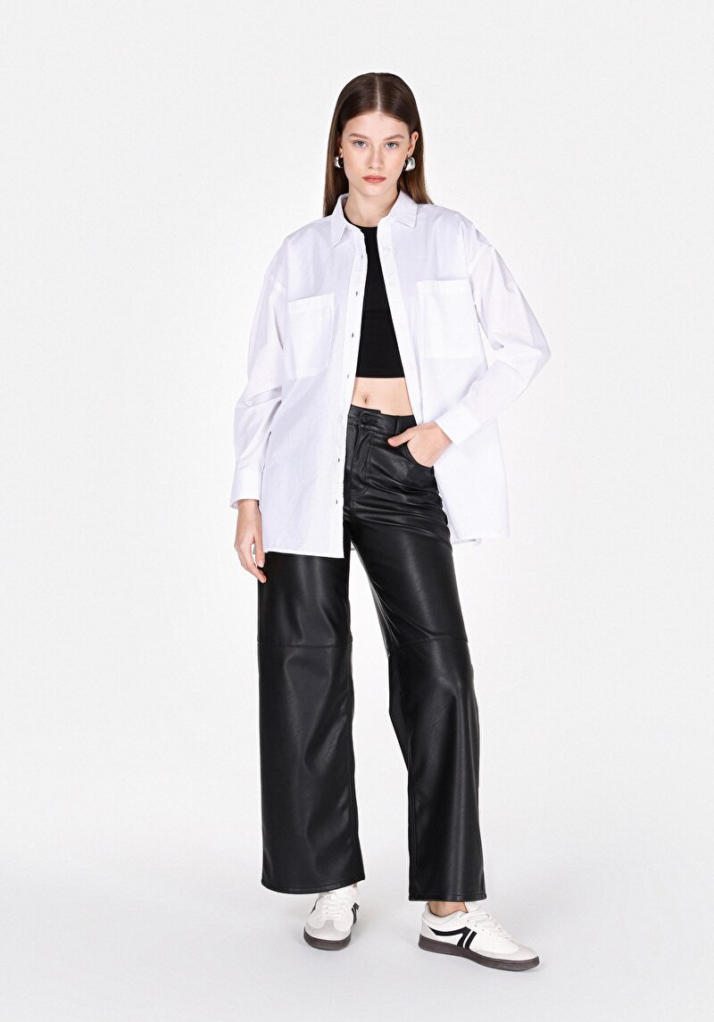 Показати інформацію про Сорочка З Довгим Рукавом Жіноча Біла  Cl1073373