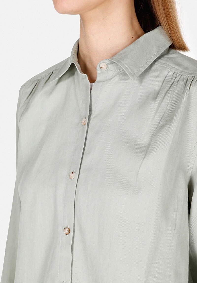 Зображення Сорочка З Довгим Рукавом Жіноча Зелена Cl1073407