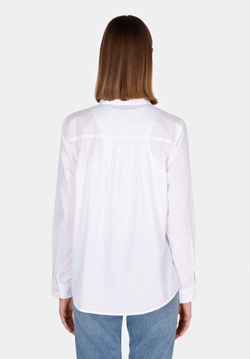 Показати інформацію про Сорочка З Довгим Рукавом Жіноча Біла  Cl1073407