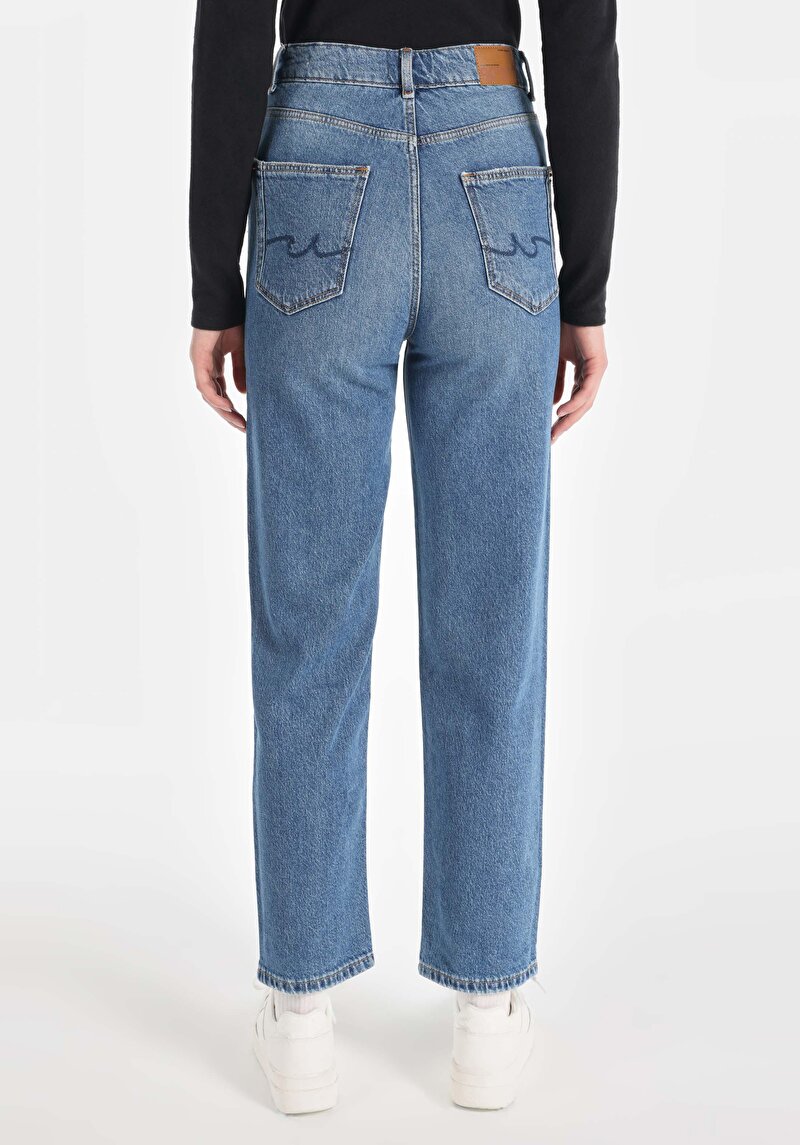 Зображення 884 Lauren Джинси Жіночі Блакитні Прямого Крою Cl1065423