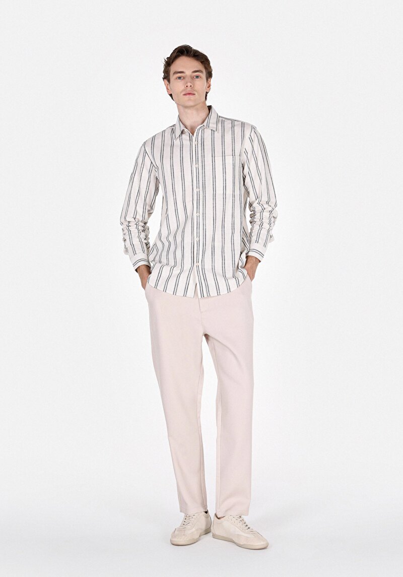 Зображення Сорочка З Довгим Рукавом Чоловіча Бежева Cl1071904