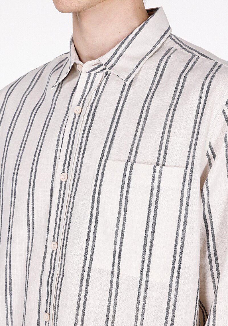 Зображення Сорочка З Довгим Рукавом Чоловіча Бежева Cl1071904