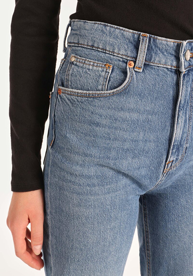 Показати інформацію про 884 Lauren Джинси Жіночі Блакитні Прямого Крою Cl1065423