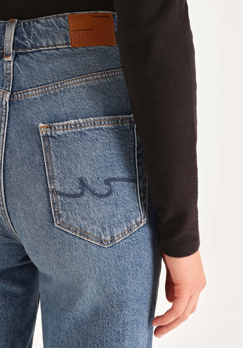 Показати інформацію про 884 Lauren Джинси Жіночі Блакитні Прямого Крою Cl1065423