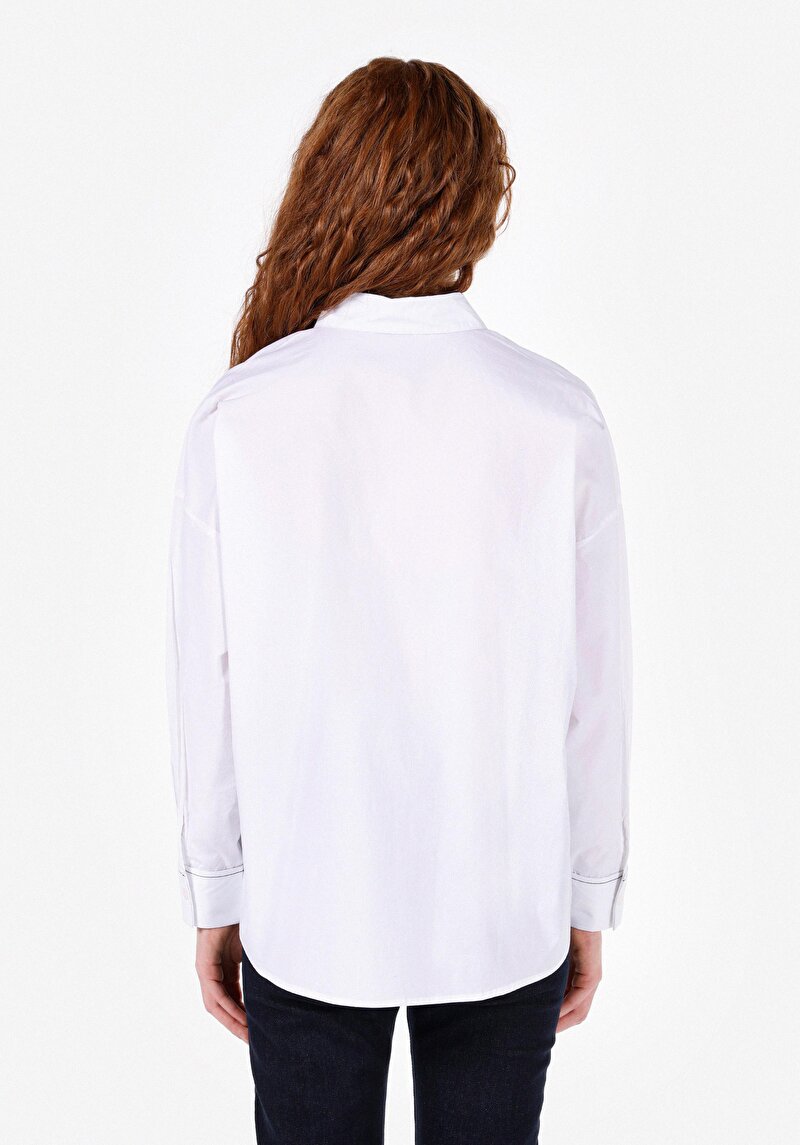 Зображення Сорочка З Довгим Рукавом Жіноча Біла Cl1071912