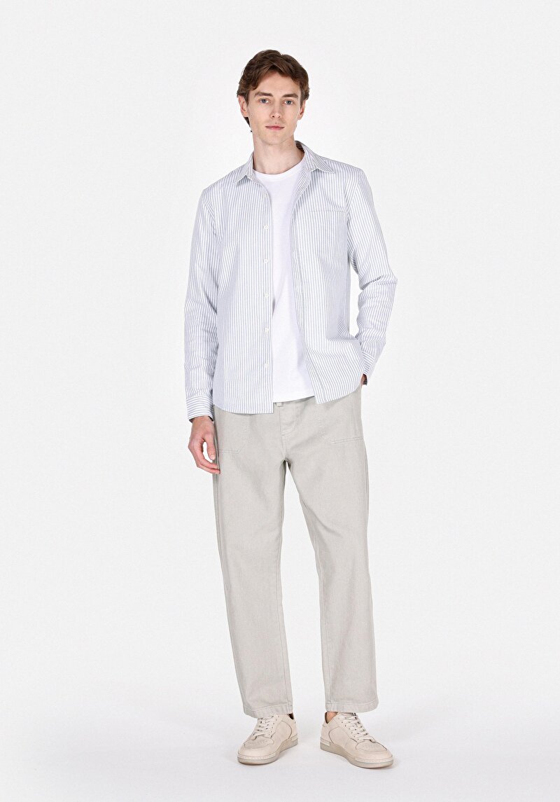 Зображення Сорочка З Довгим Рукавом Чоловіча Бірюзова Cl1074004