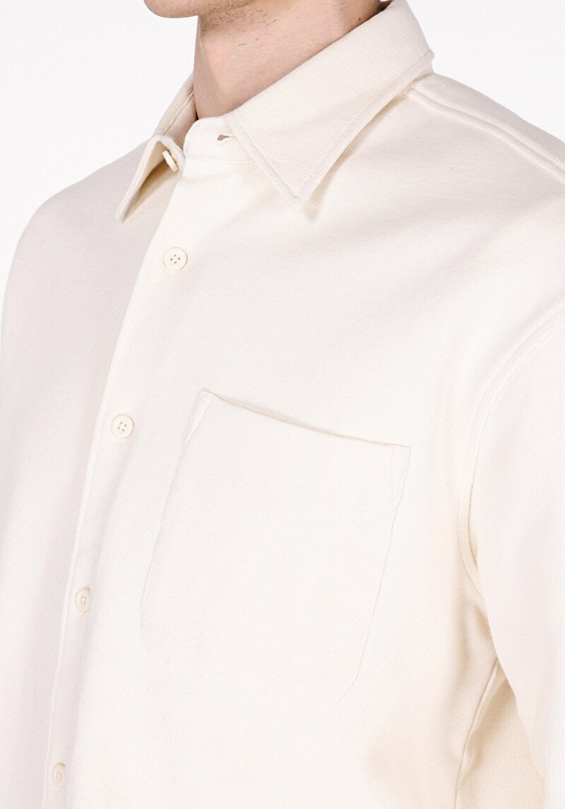 Зображення Сорочка З Довгим Рукавом Чоловіча Бежева Cl1072021