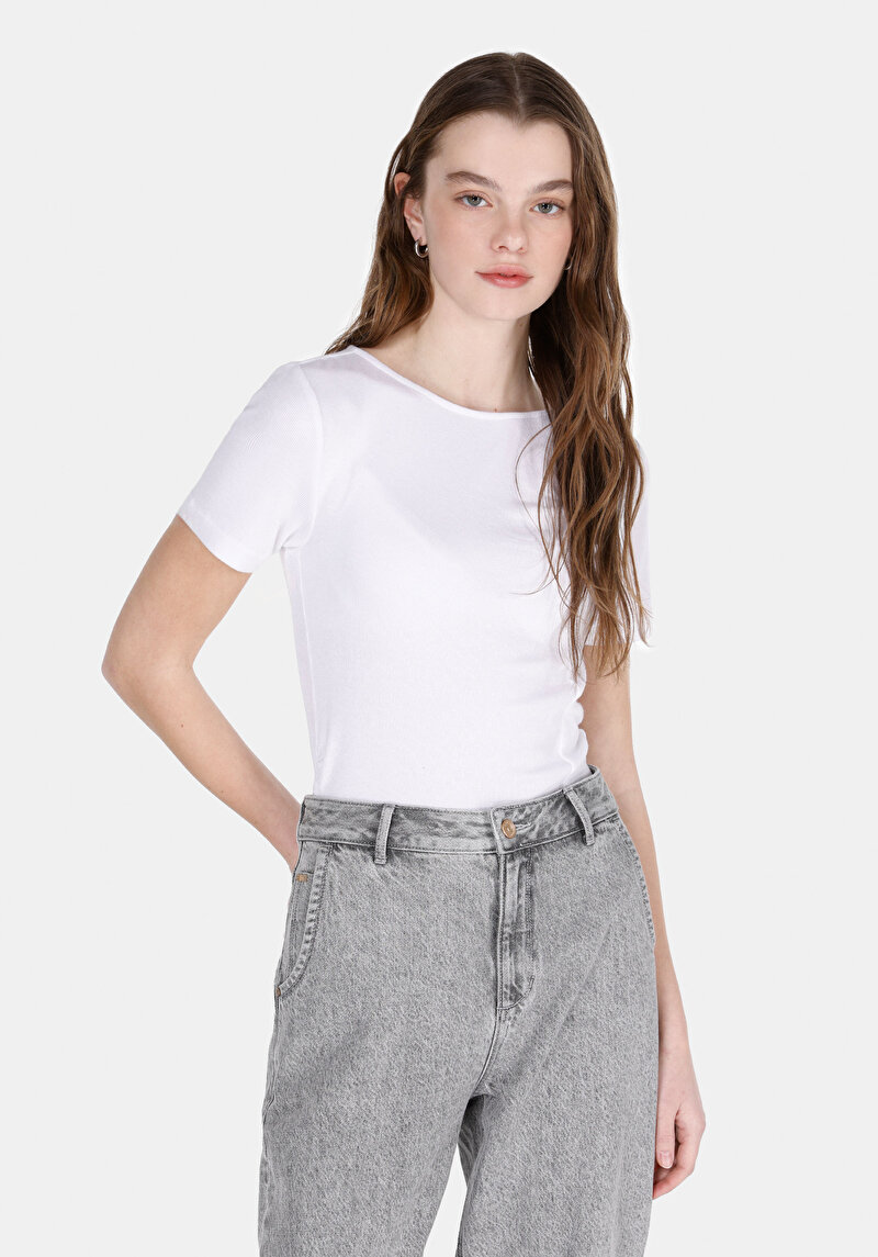 Зображення Блуза З Коротким Рукавом Жіночий Біла  Cl1073166