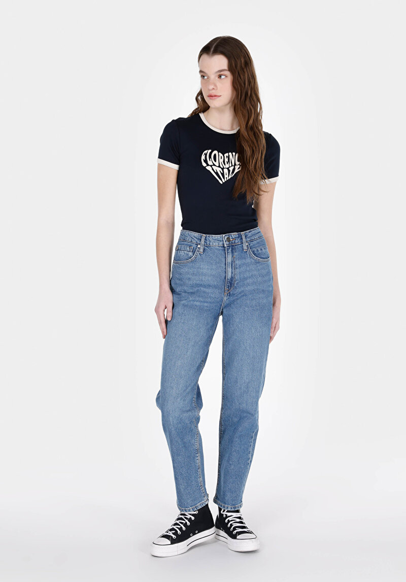 Зображення 884 Lauren Джинси Жіночі Блакитні Прямого Крою Cl1073510