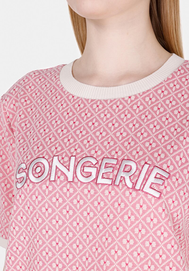 Показати інформацію про Светр Із Коротким Рукавом Жіночий Рожевий  Cl1073198