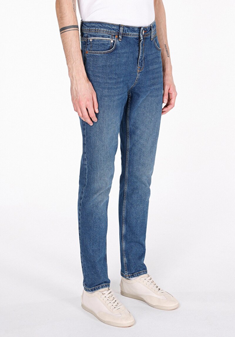 Зображення 044 Karl Джинси Чоловічі Блакитні Прямого Крою Cl1072225