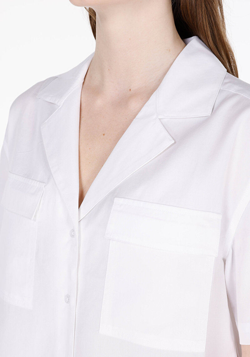 Зображення Сорочка З Коротким Рукавом Жіноча Біла Cl1074532