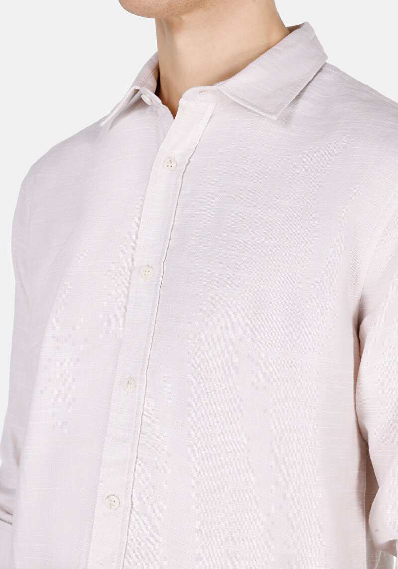 Зображення Сорочка З Довгим Рукавом Чоловіча Бежева Cl1073563