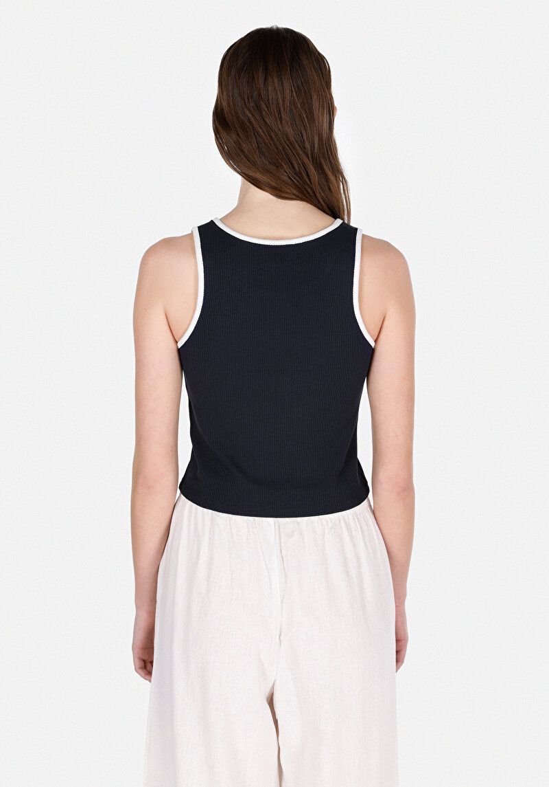 Показати інформацію про Светр Із Коротким Рукавом Жіночий Синій  Cl1074549