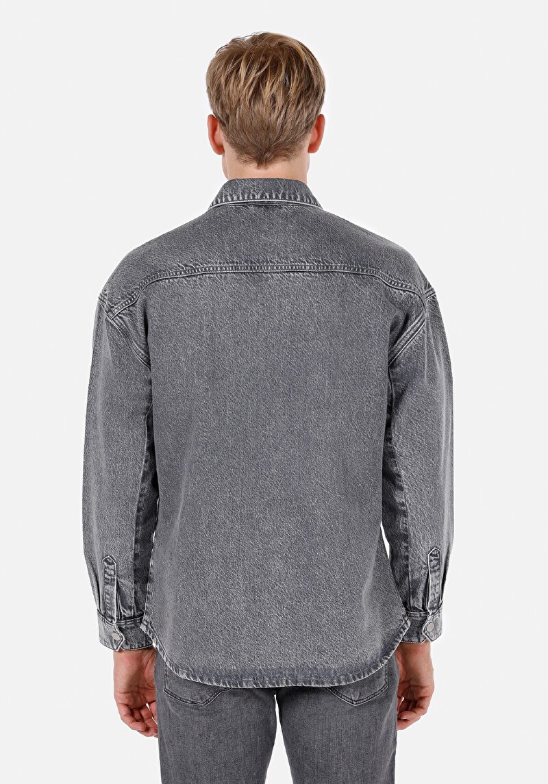 Показати інформацію про 051 Royal Сорочка З Довгим Рукавом Чоловіча Чорна  Cl1072243