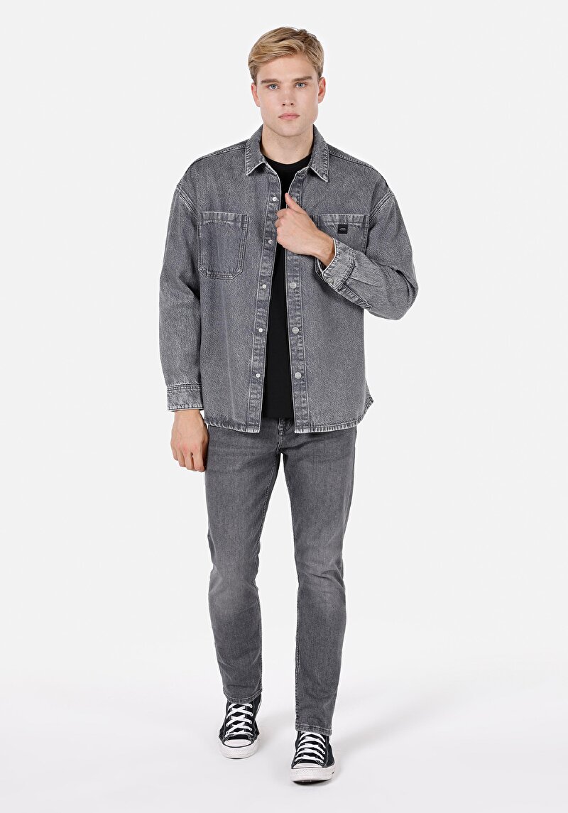 Показати інформацію про 051 Royal Сорочка З Довгим Рукавом Чоловіча Чорна  Cl1072243