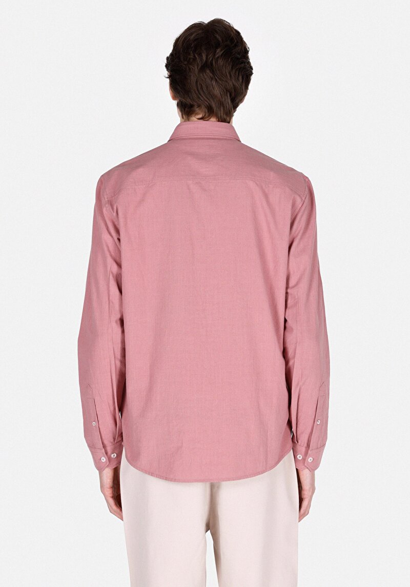 Показати інформацію про Сорочка З Довгим Рукавом Чоловіча Рожева  Cl1073762