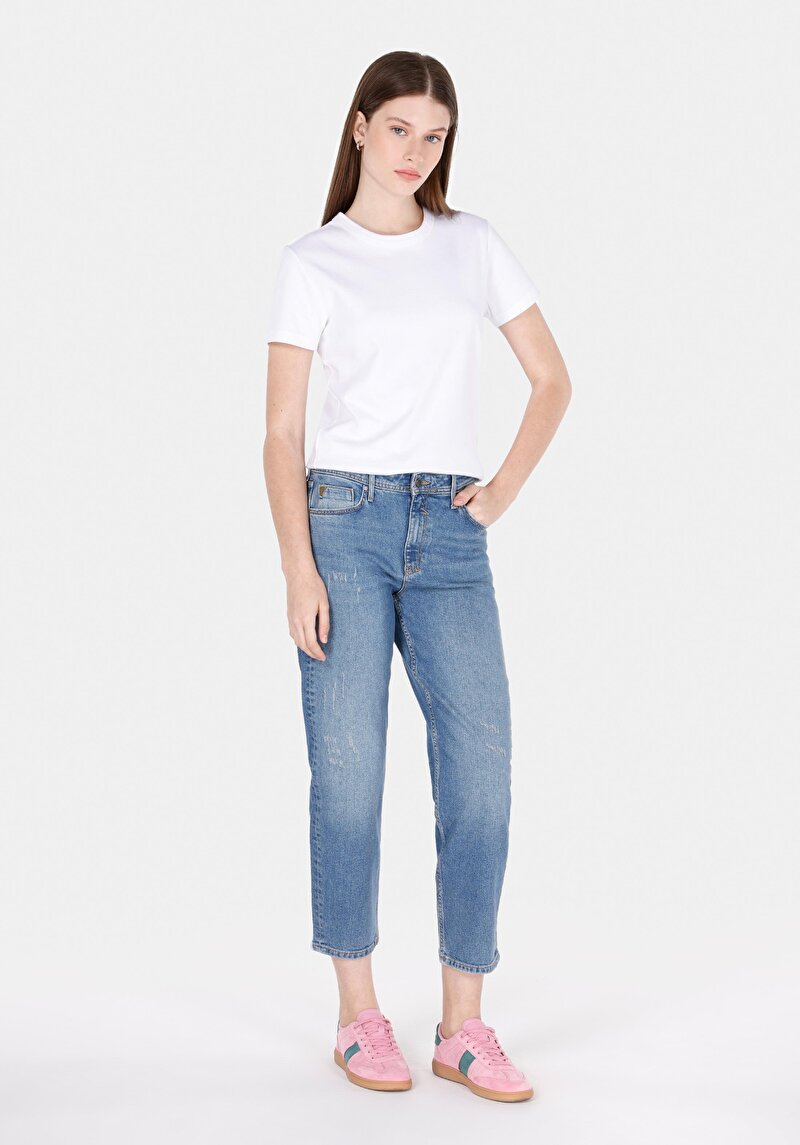 Показати інформацію про 893 Julia Джинси Жіночі Блакитні Бойфренди Cl1072658