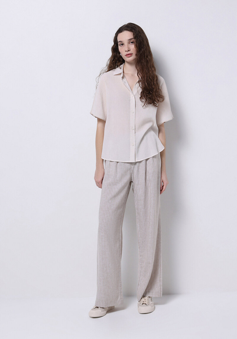 Показати інформацію про Сорочка З Коротким Рукавом Жіноча Біла  Cl1074244