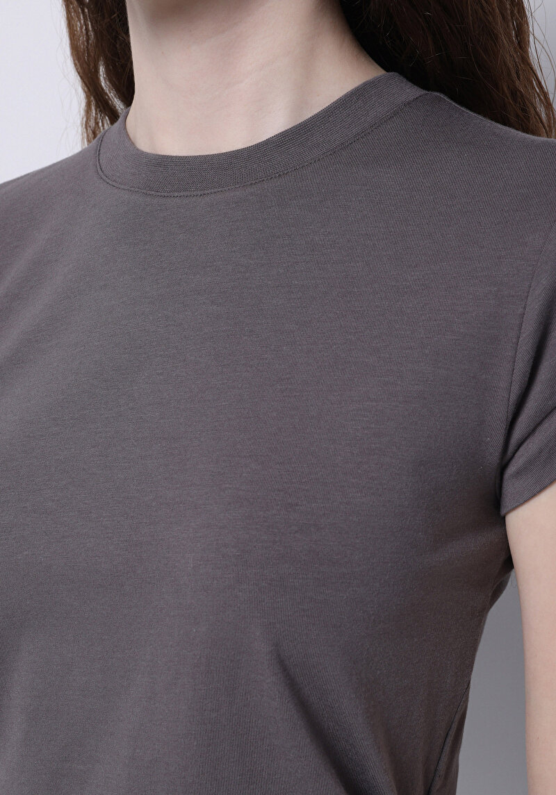 Показати інформацію про Блуза З Коротким Рукавом Жіночий Сіра  Cl1074571