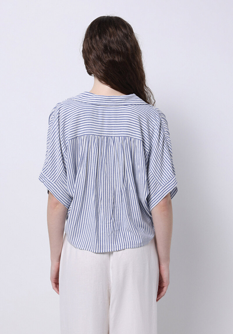 Показати інформацію про Сорочка З Коротким Рукавом Жіноча Блакитна  Cl1074646