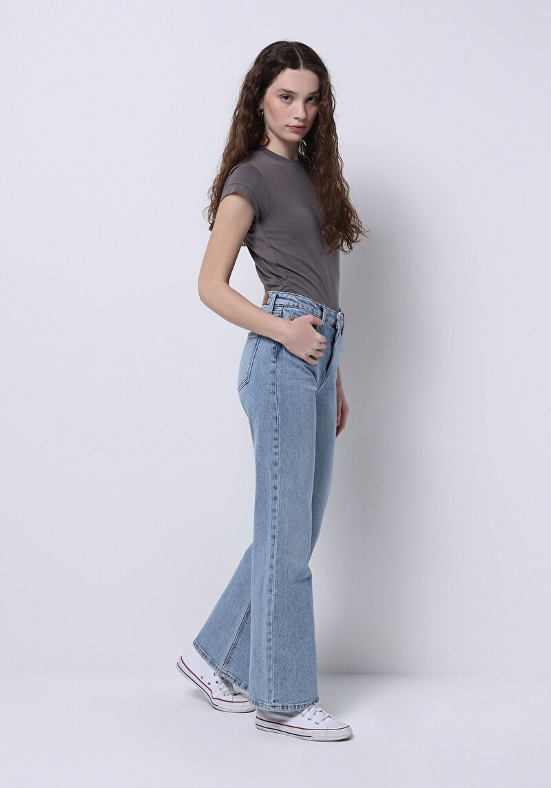 Зображення 793 Monica Джинси Жіночі Блакитні Класичного Крою Cl1075025