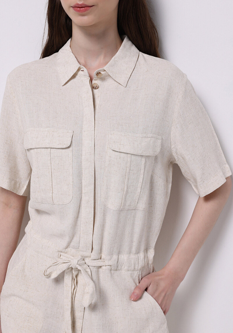 Показати інформацію про Комбінезон Жіночий Бежевий  Cl1073341