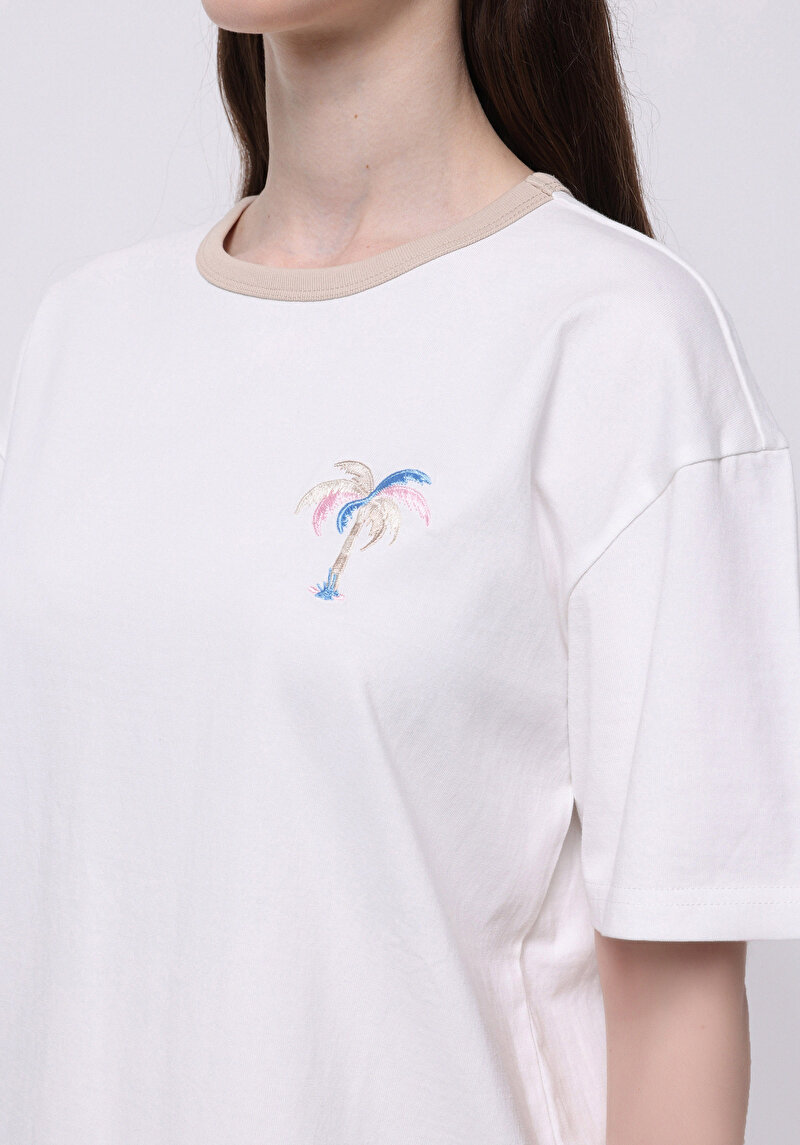 Показати інформацію про Футболка З Коротким Рукавом Жіноча Біла  Cl1073922