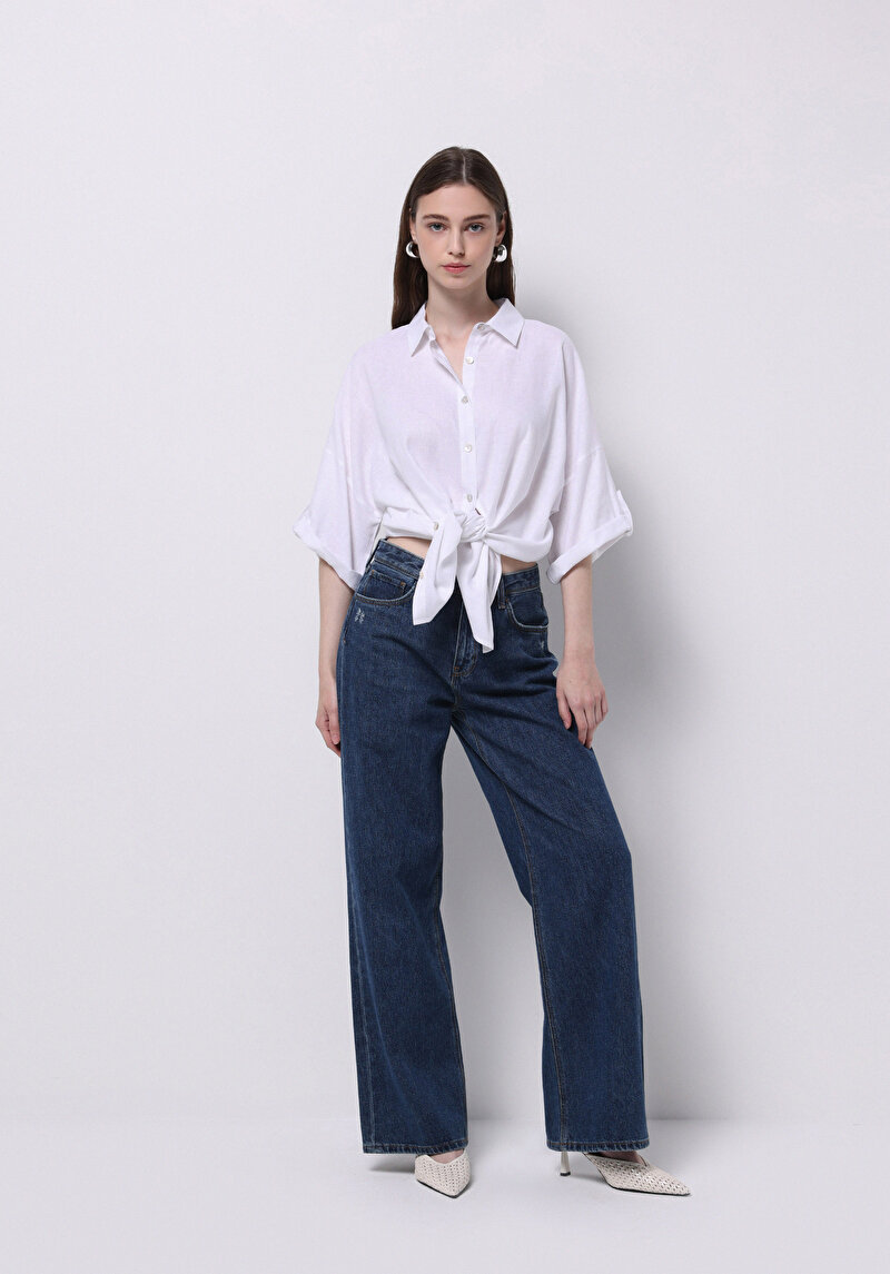 Показати інформацію про Сорочка З Довгим Рукавом Жіноча Біла  Cl1074035