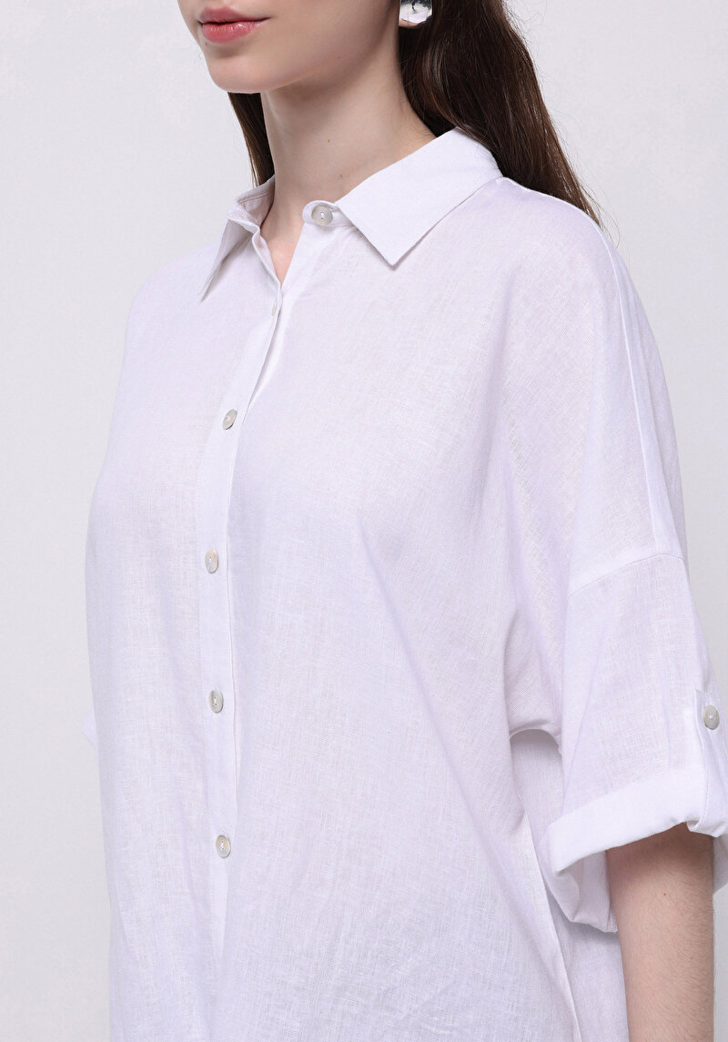 Зображення Сорочка З Довгим Рукавом Жіноча Біла Cl1074035