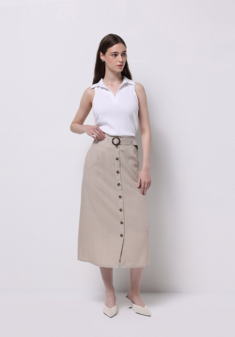 Показати інформацію про Спідниця Жіноча Бежева  Cl1074370