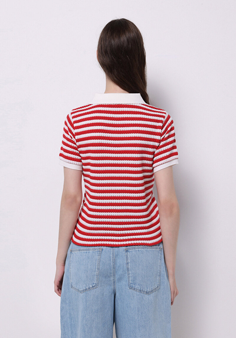 Показати інформацію про Поло З Коротким Рукавом Жіноче Червоне  Cl1074601