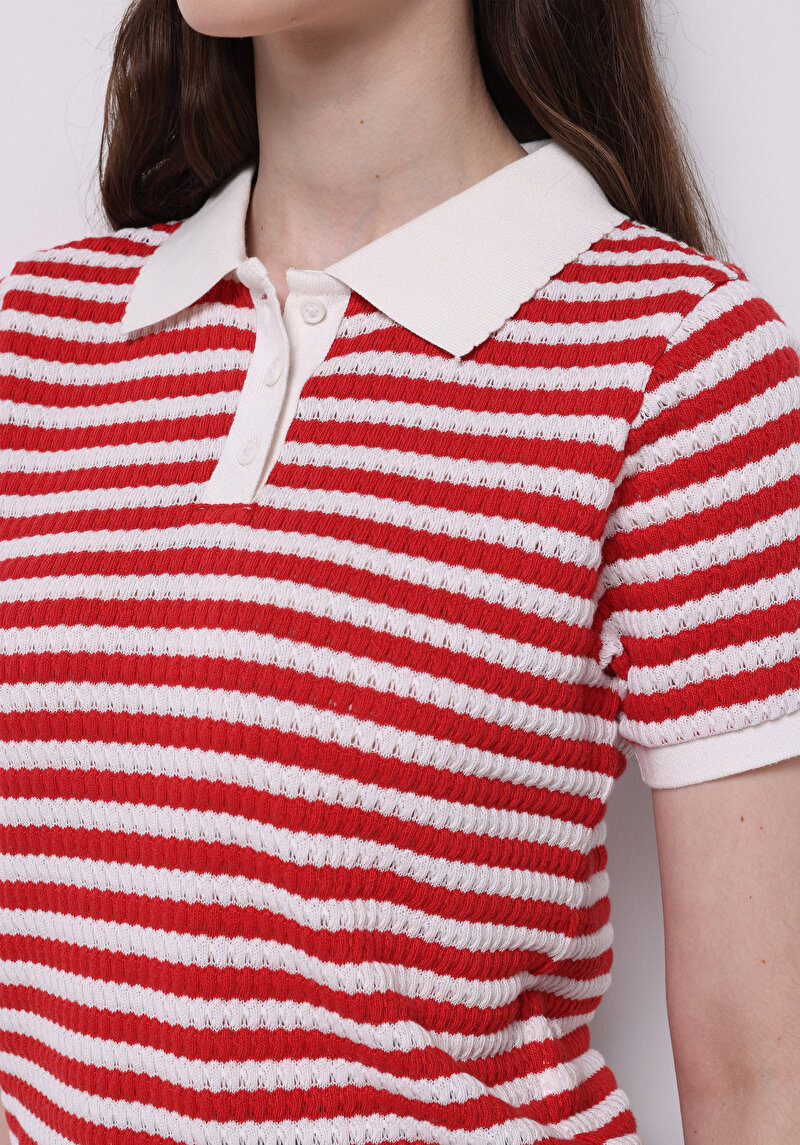 Показати інформацію про Поло З Коротким Рукавом Жіноче Червоне  Cl1074601