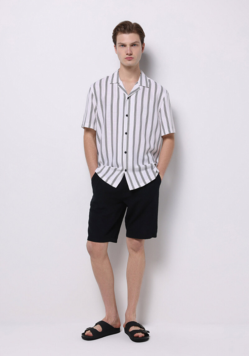 Показати інформацію про Сорочка З Коротким Рукавом Чоловіча Біла  Cl1073856