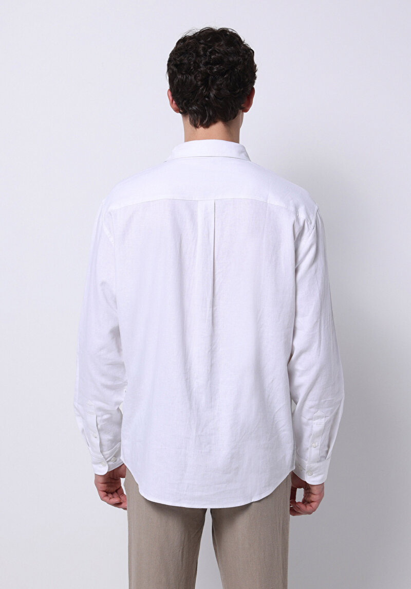 Показати інформацію про Сорочка З Довгим Рукавом Чоловіча Біла  Cl1074490