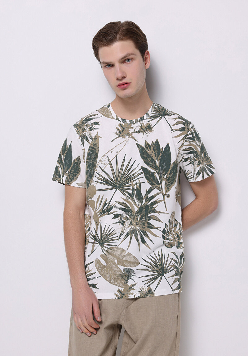 Зображення Футболка З Коротким Рукавом Чоловіча Зелена  Cl1074103