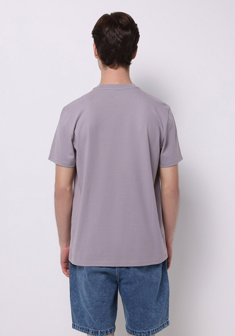 Показати інформацію про Футболка З Коротким Рукавом Чоловіча Фіолетова  Cl1074811