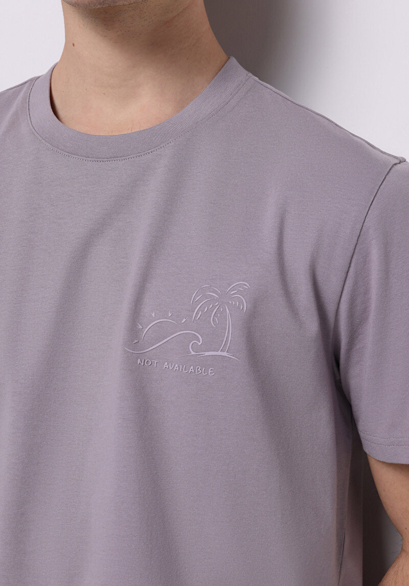 Показати інформацію про Футболка З Коротким Рукавом Чоловіча Фіолетова  Cl1074811