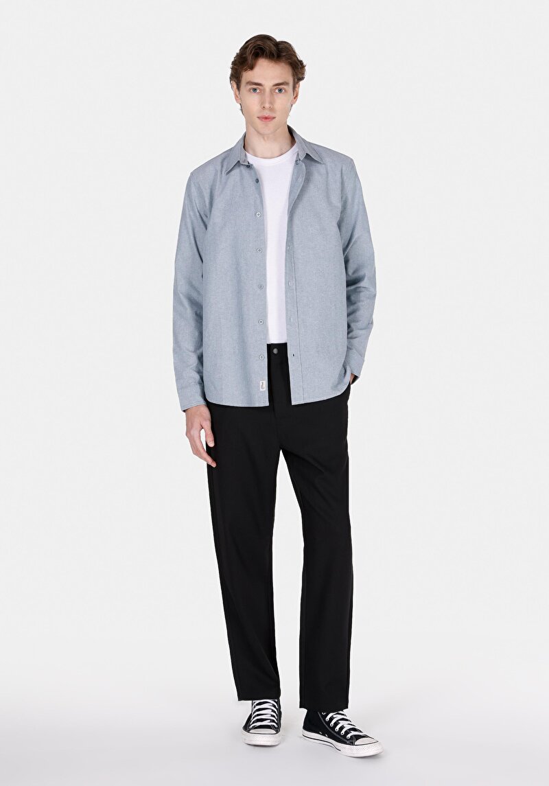 Показати інформацію про Сорочка З Довгим Рукавом Чоловіча Зелена  Cl1073845