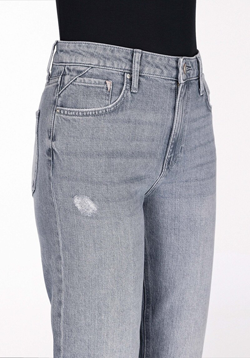 Показати інформацію про 893 Julia Джинси Жіночі Сірі Бойфренди Cl1073875