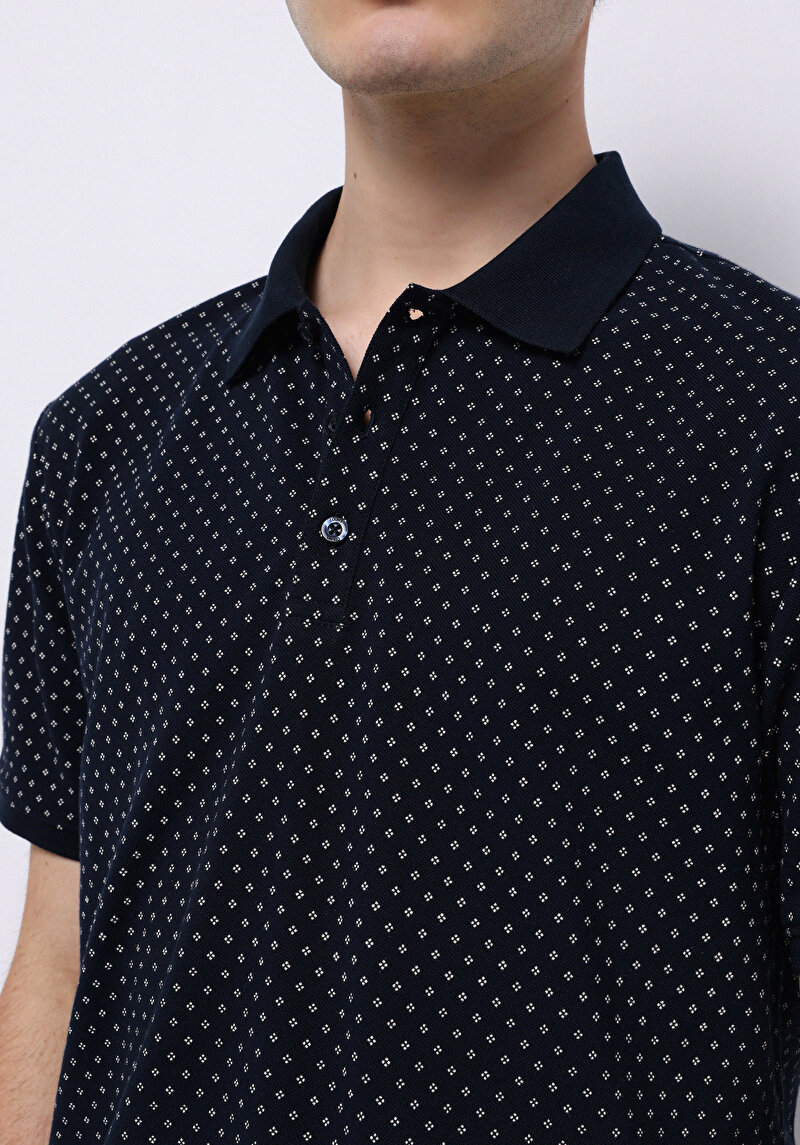 Показати інформацію про Поло З Коротким Рукавом Чоловіче Синє  Cl1074041