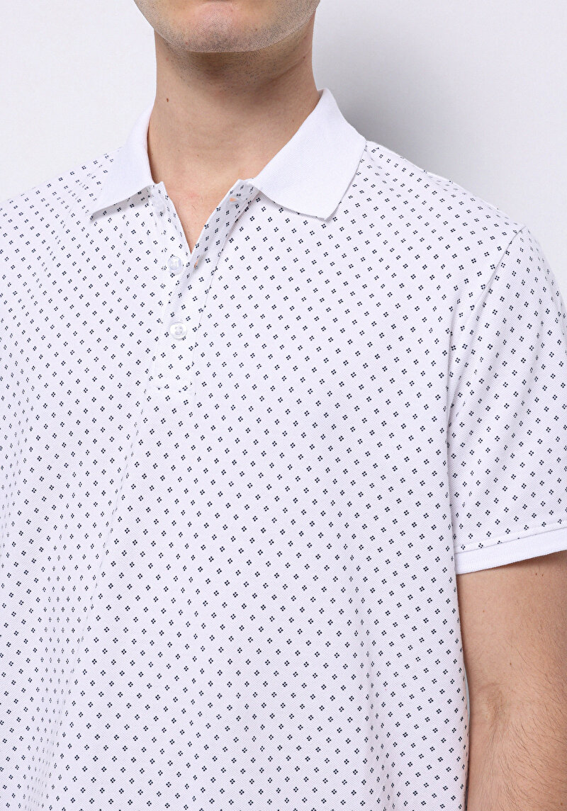 Показати інформацію про Поло З Коротким Рукавом Чоловіче Біле  Cl1074041