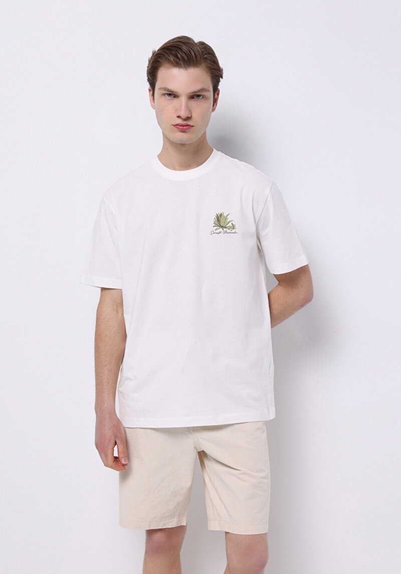 Зображення Футболка З Коротким Рукавом Чоловіча Біла  Cl1074156