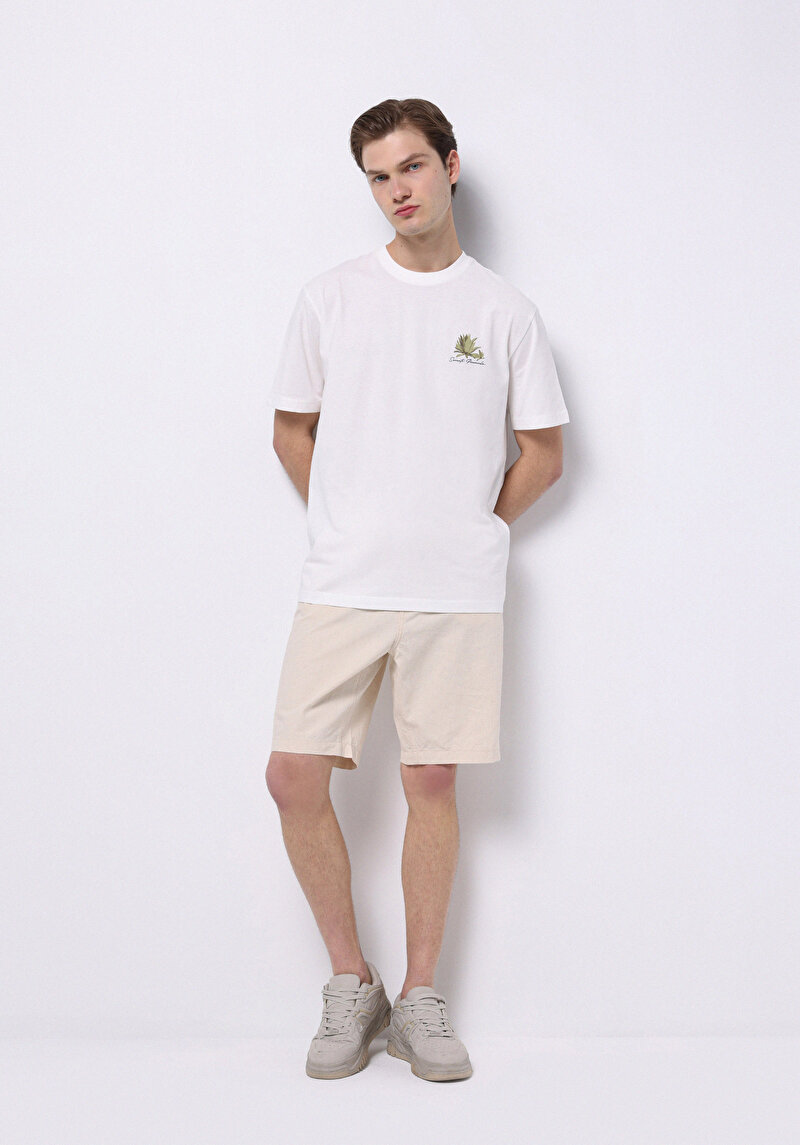 Показати інформацію про Футболка З Коротким Рукавом Чоловіча Біла  Cl1074156