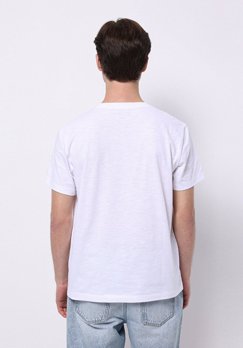 Показати інформацію про Футболка З Коротким Рукавом Чоловіча Біла  Cl1074223