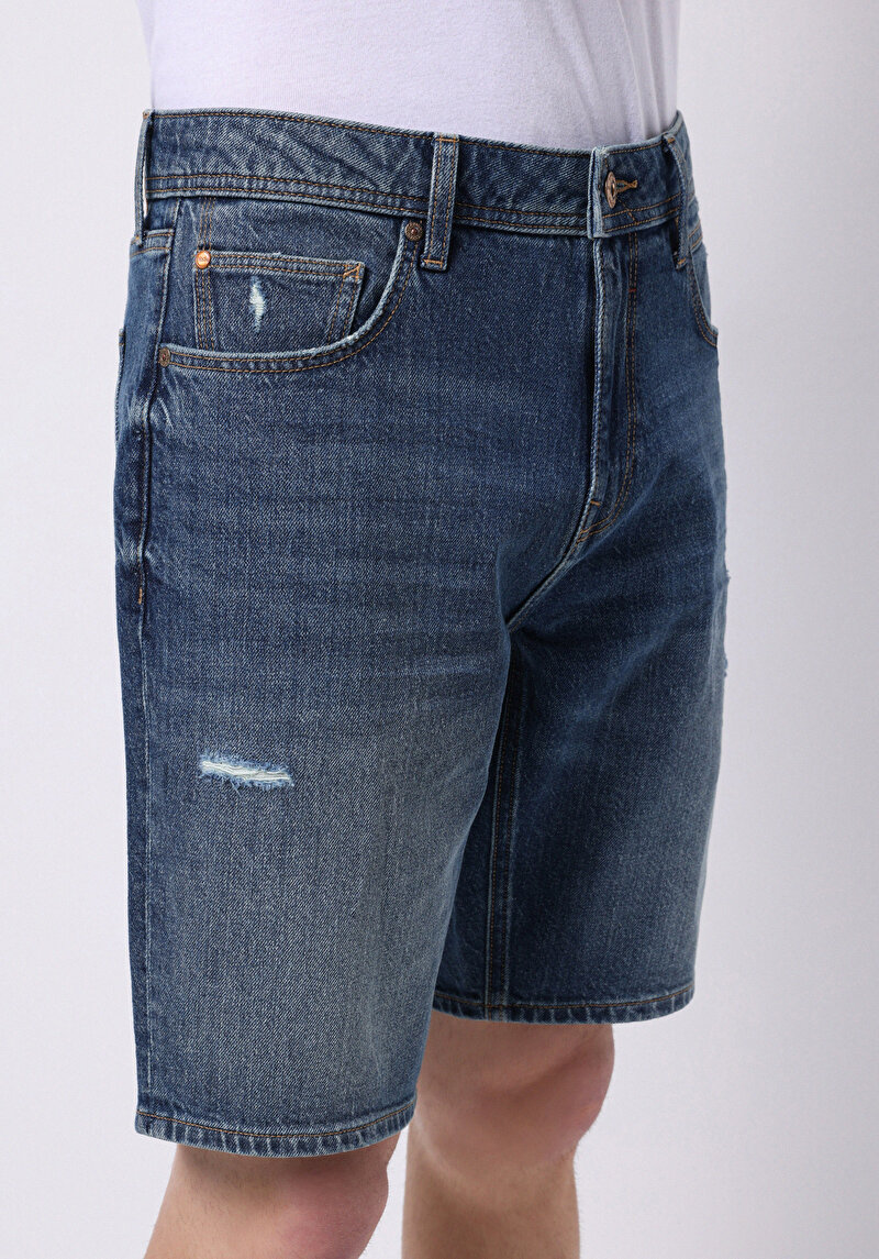 Показати інформацію про Шорти Чоловічі Блакитні  Cl1074440